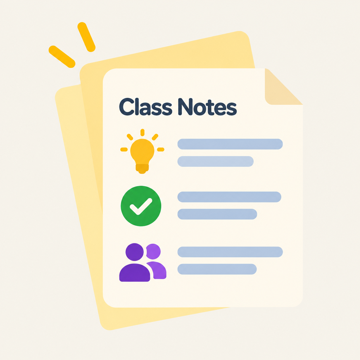 Class notes preview